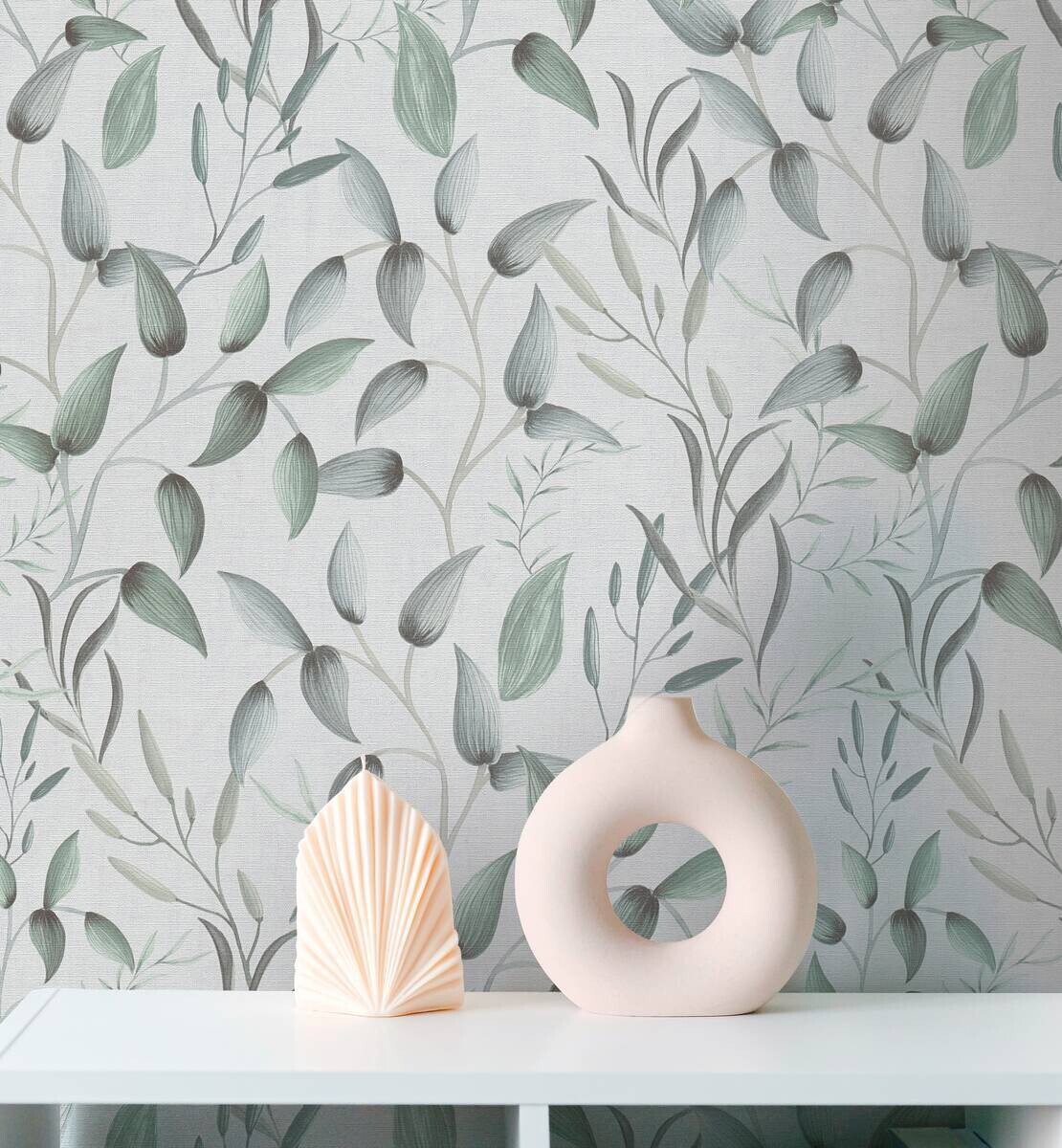 A.S.Creation Vliestapete grau weiß B/H/D: ca. 53x1005x8,2 cm