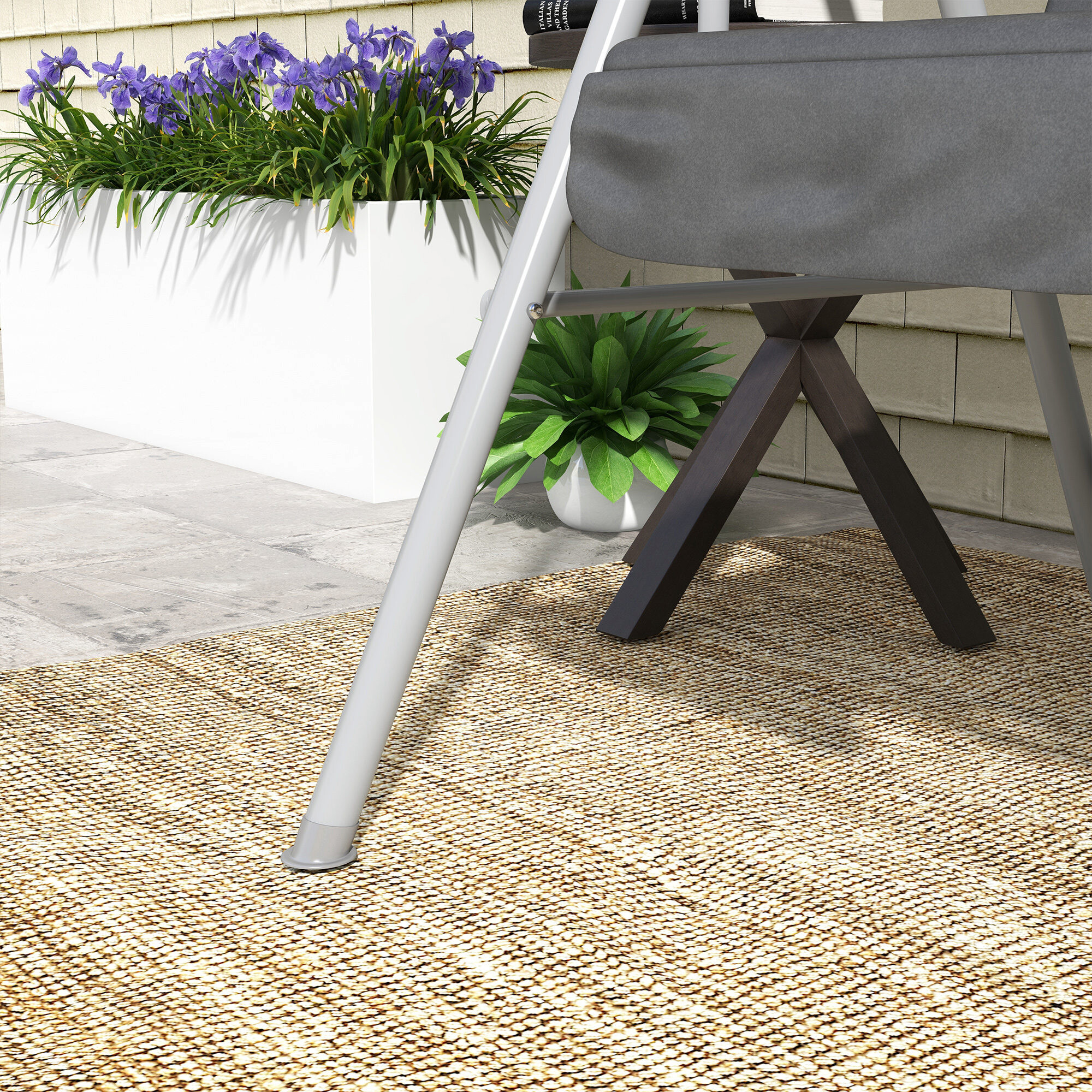 Outsunny Hollywoodschaukel schwarz Metall B/H/L: ca. 110x165x175 cm