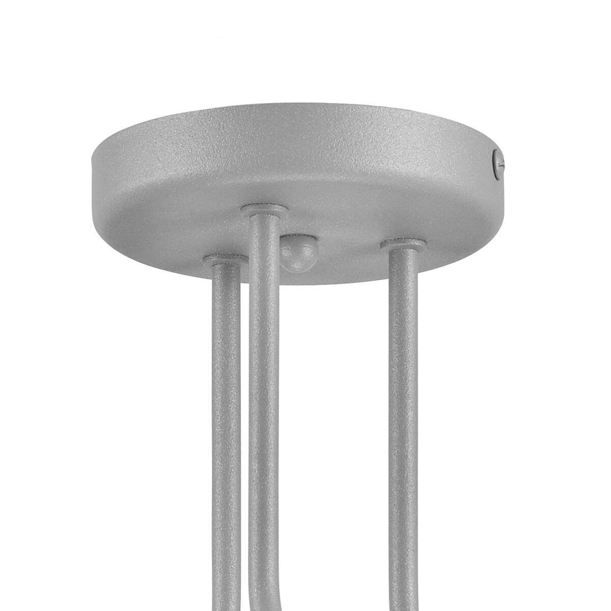 Lamkur Deckenleuchte silber Stahl B/H/L: ca. 34x38x38 cm 3 Brennstellen