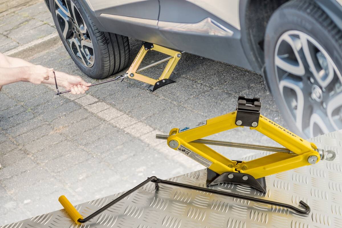 Dunlop Scherenwagenheber Dunlop B/H/T: ca. 42x10x6 cm