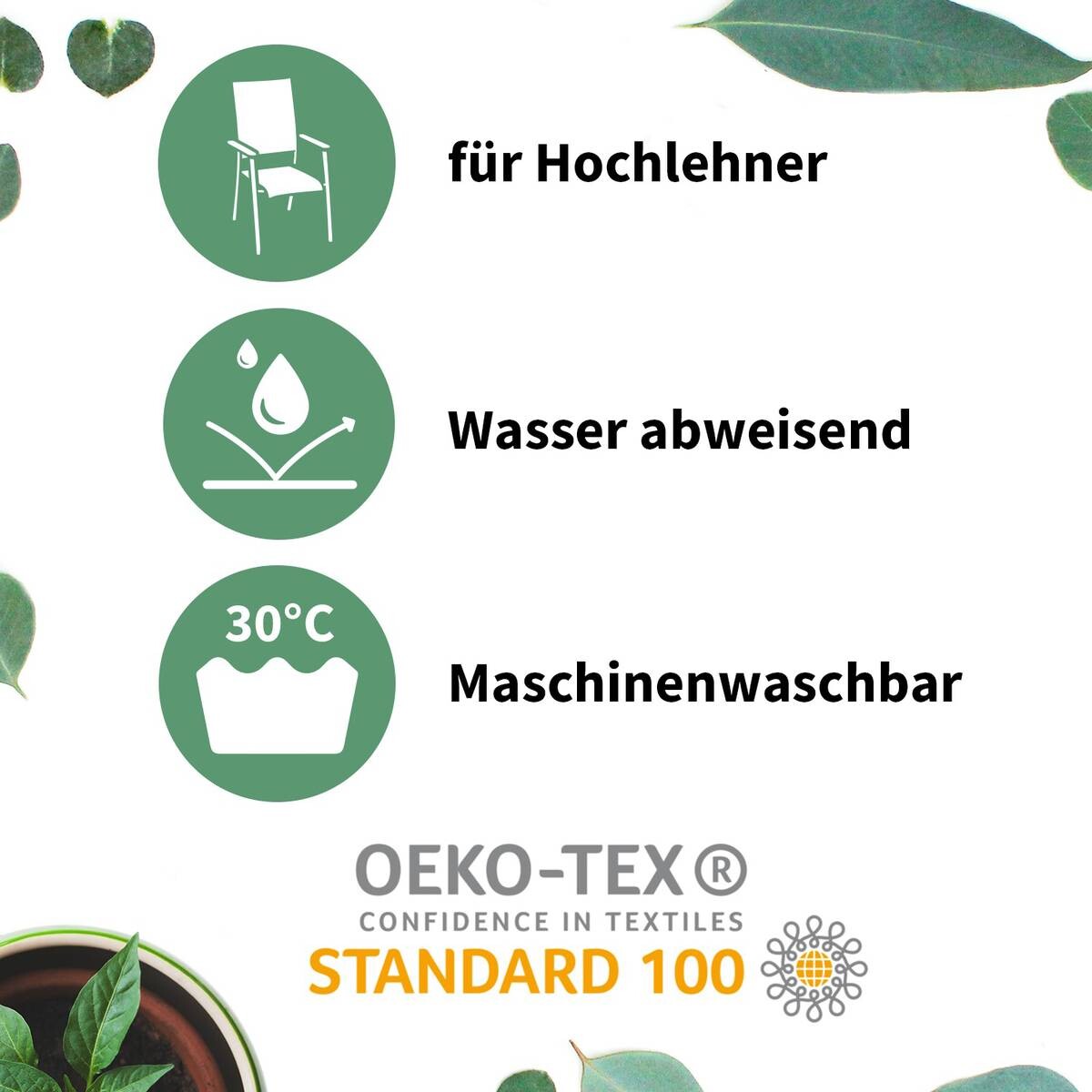 Beo Saumauflage für Hochlehner schwarz Polyester-Mischgewebe B/H/L: ca. 50x6x118 cm 2er Set