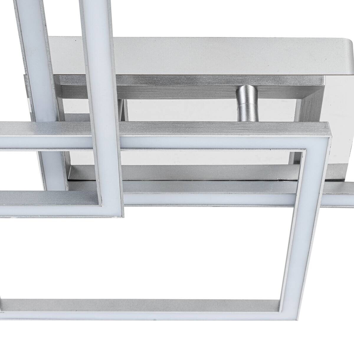 Nolo LED-Deckenleuchte Triple silber Kunststoff B/H/L: ca. 45x8x49,5 cm