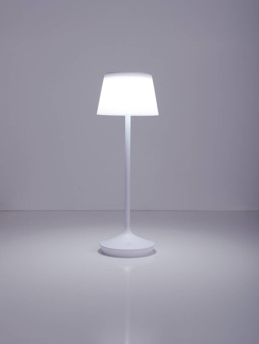 Näve Leuchten Tischleuchte 5310723 weiß Metall Kunststoff B/H/T: ca. 13x38x13 cm