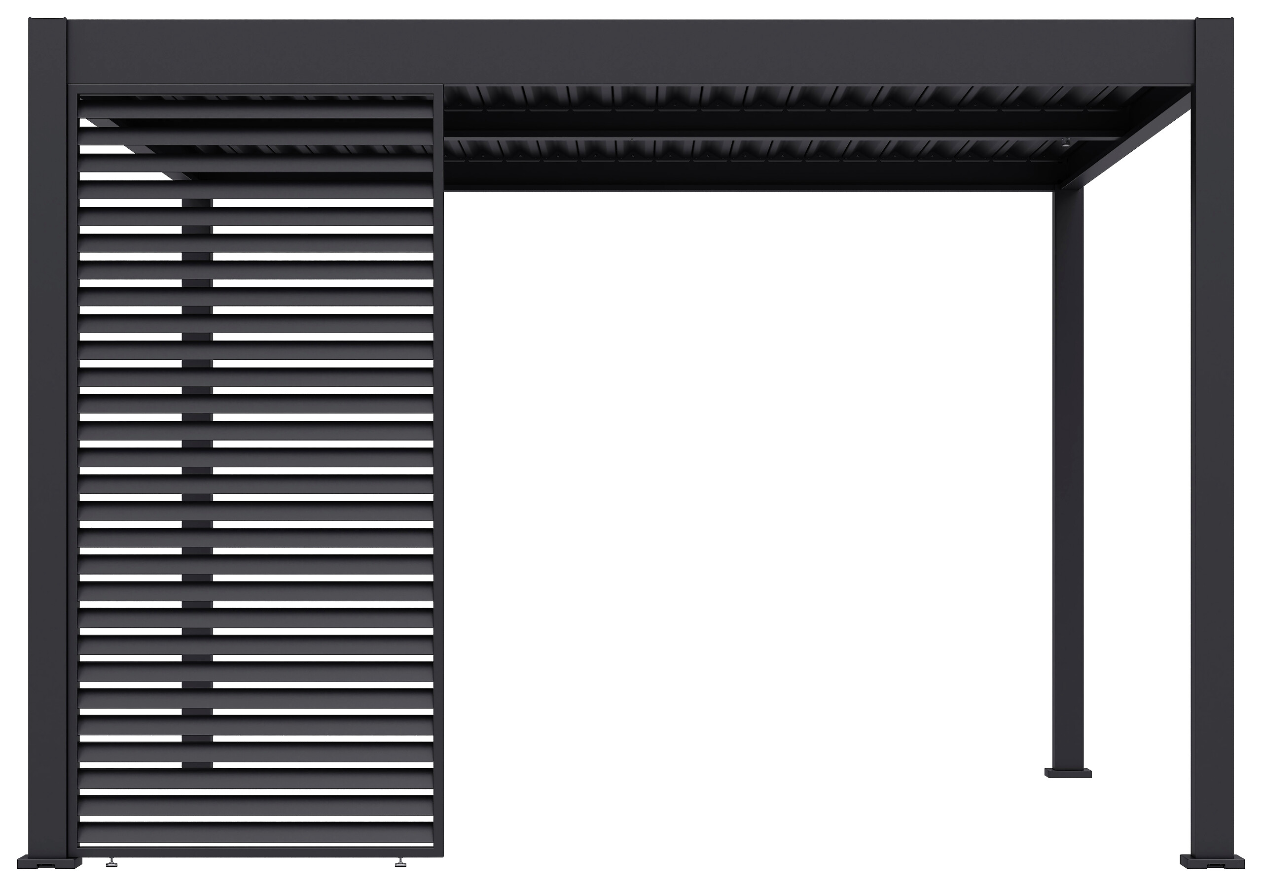 Paragon Outdoor Lamellen-Sichtschutz Grand Tuscan grau Aluminium B/H: ca. 114x234 cm