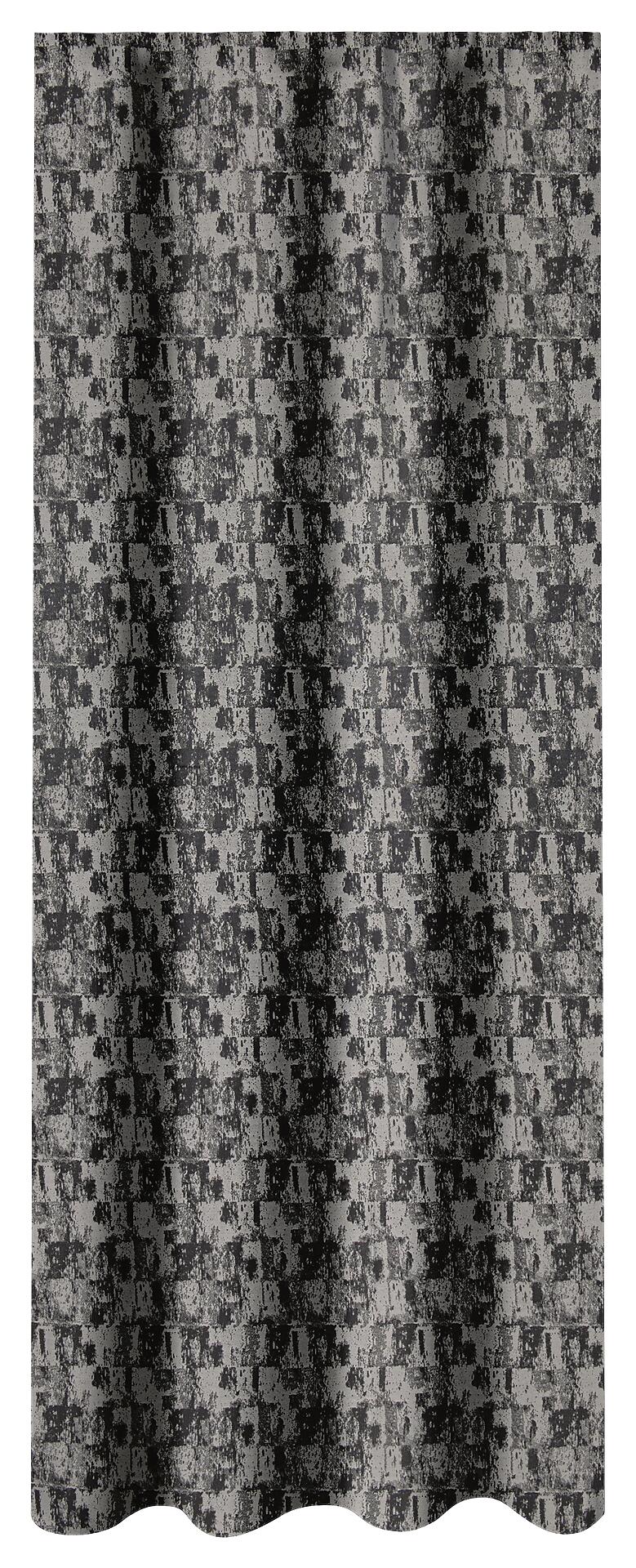 Dekovorhang Ella anthrazit B/L: ca. 140x245 cm