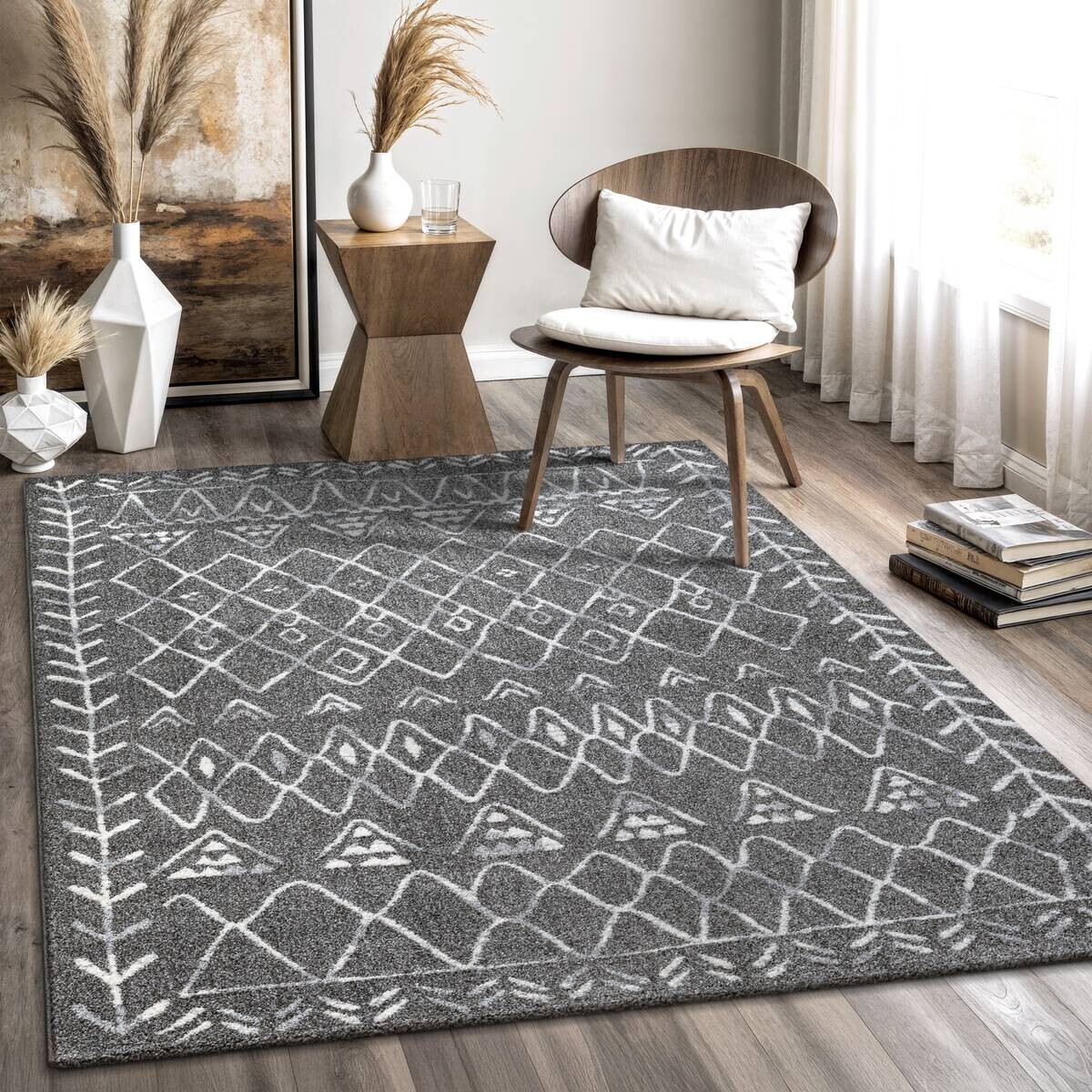 Sanat Teppich anthrazit B/L: ca. 170x120 cm