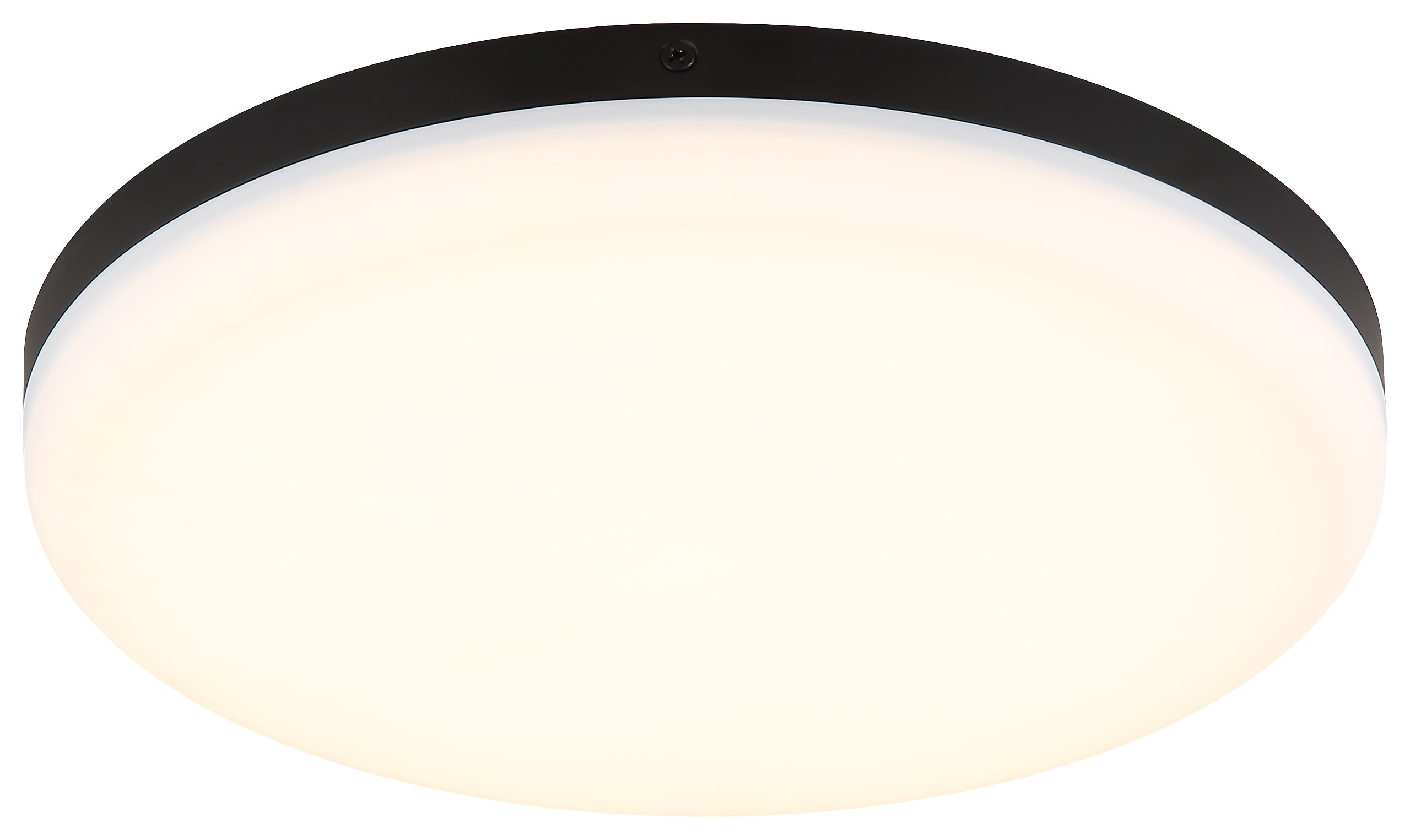 GLOBO Deckenleuchte Opal mattschwarz Kunststoff H/D: ca. 5x30 cm 1 Brennstellen