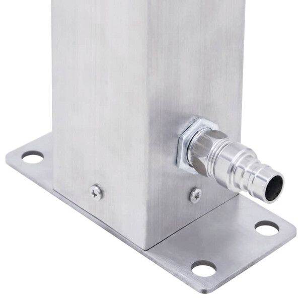 vidaXL Wassersäule silber