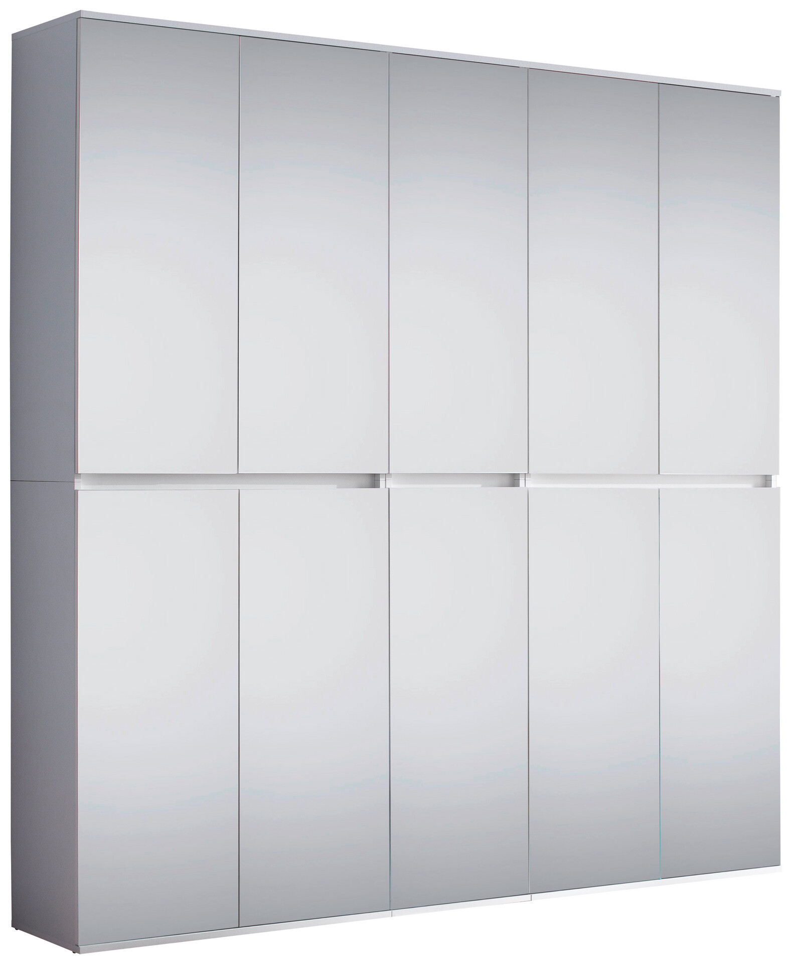 Garderobenschrank Mirror weiß B/H/T: ca. 185x191x34 cm
