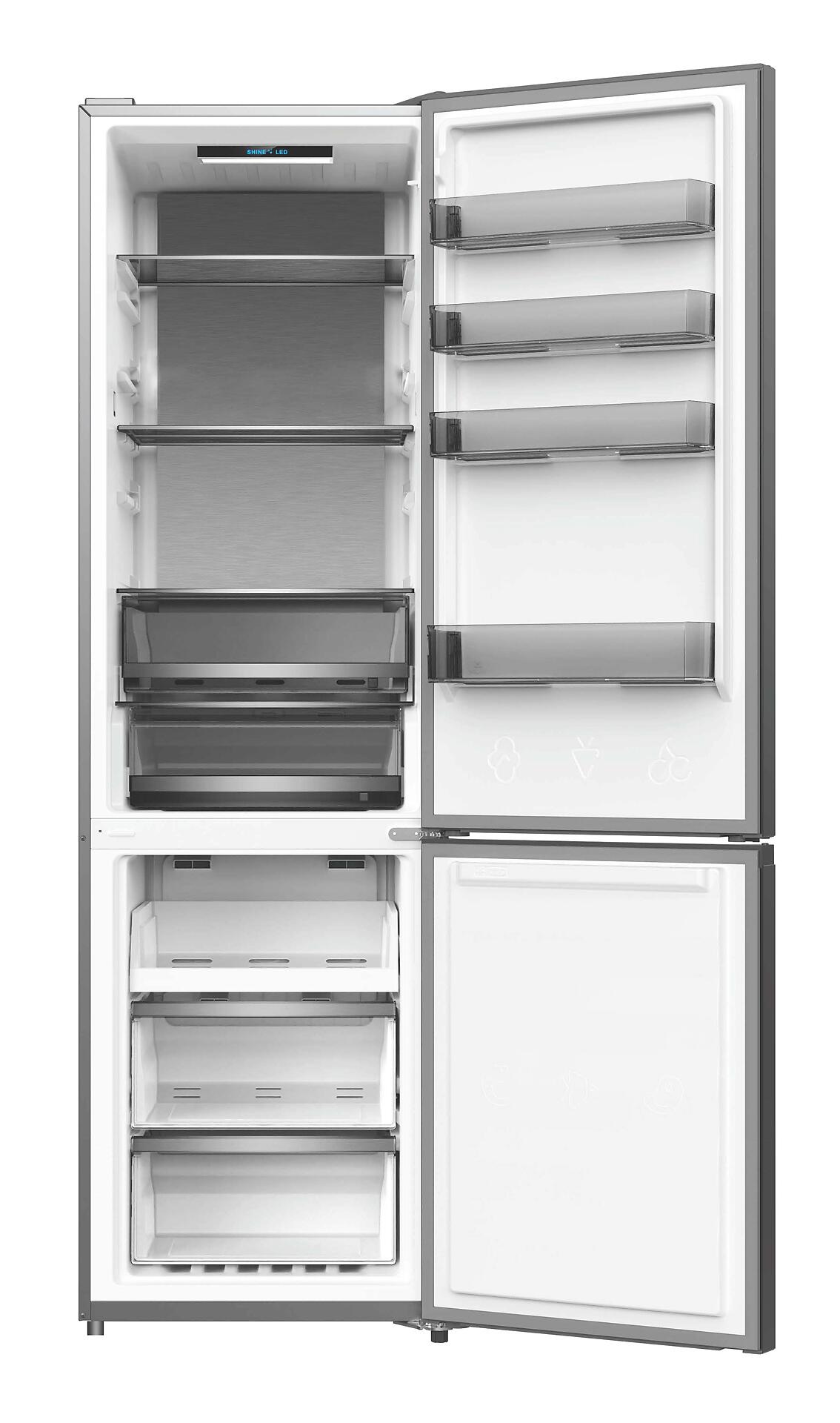 POCOline Kühl-/Gefrierkombination KGK200-405AIXDNF dark Inox B/H/T: ca. 59,5x200x66 cm