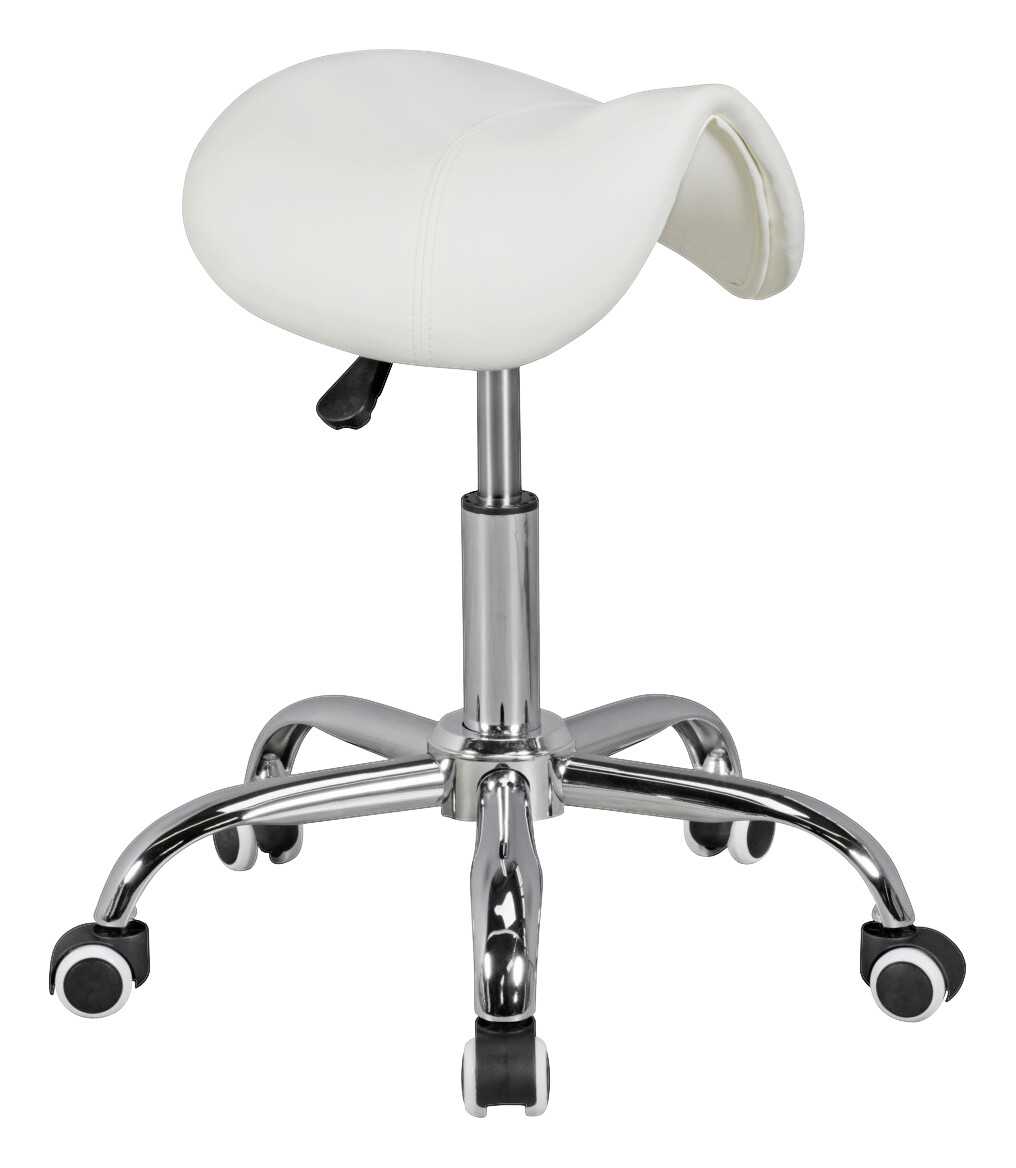 Hocker weiß Kunstleder