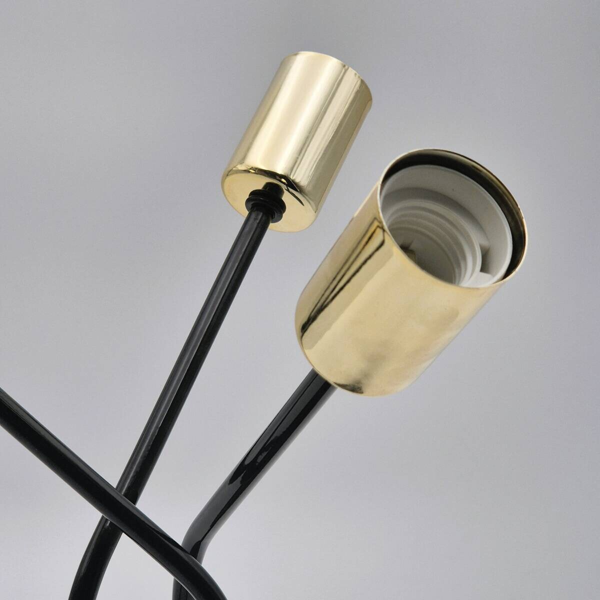 Lamkur Deckenleuchte gold Stahl B/H/L: ca. 33x34x33 cm E27 3 Brennstellen