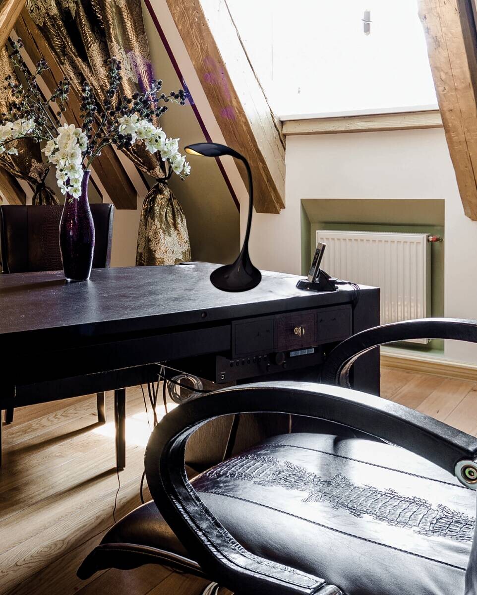 Näve Leuchten Tischleuchte 3121622 schwarz Kunststoff Metall B/H/T: ca. 17x39,5x17 cm null 1 Brennstellen