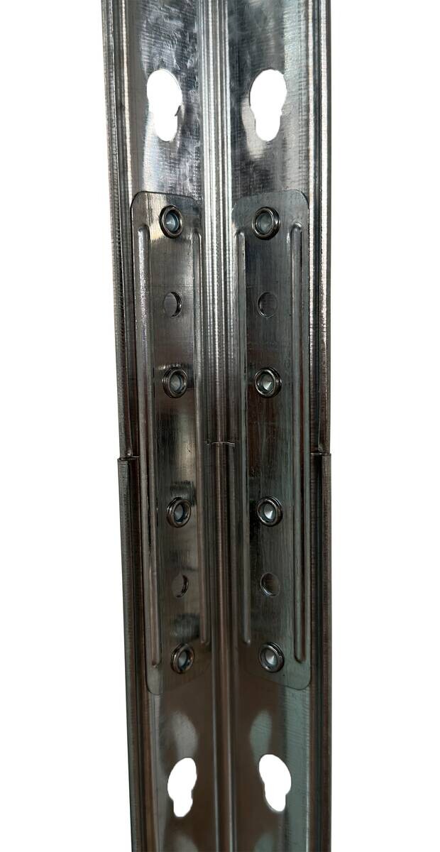 POCOline Schwerlaststeckregal verzinkt Metall B/H/T: ca. 75x150x30 cm