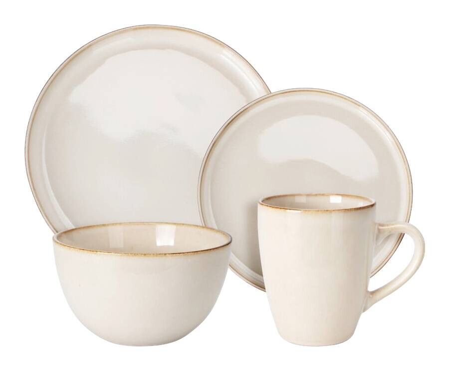 Kaffeeservice creme Steinzeug 16 tlg.