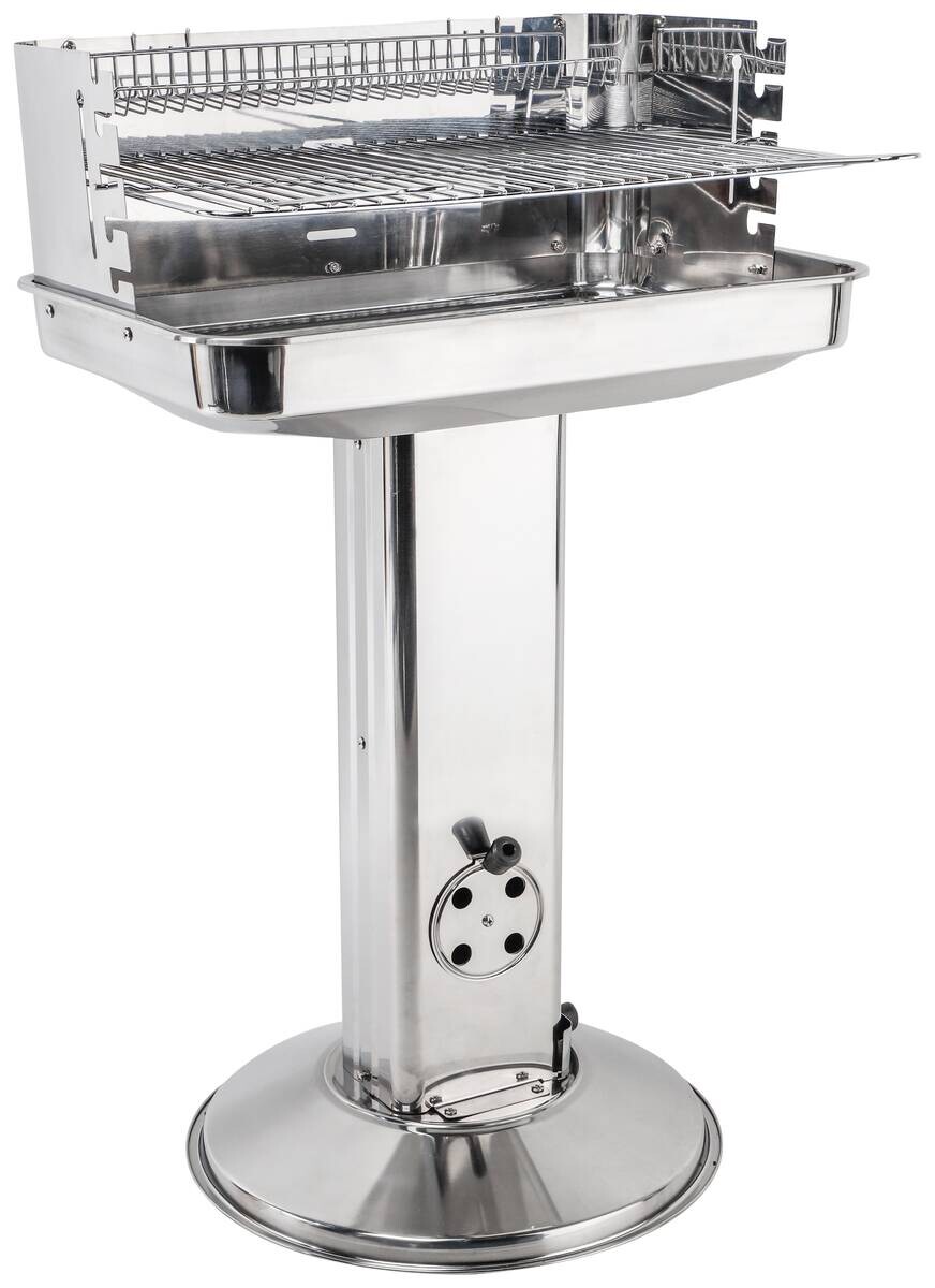 Grill Edelstahl B/H/L: ca. 38x88x58 cm