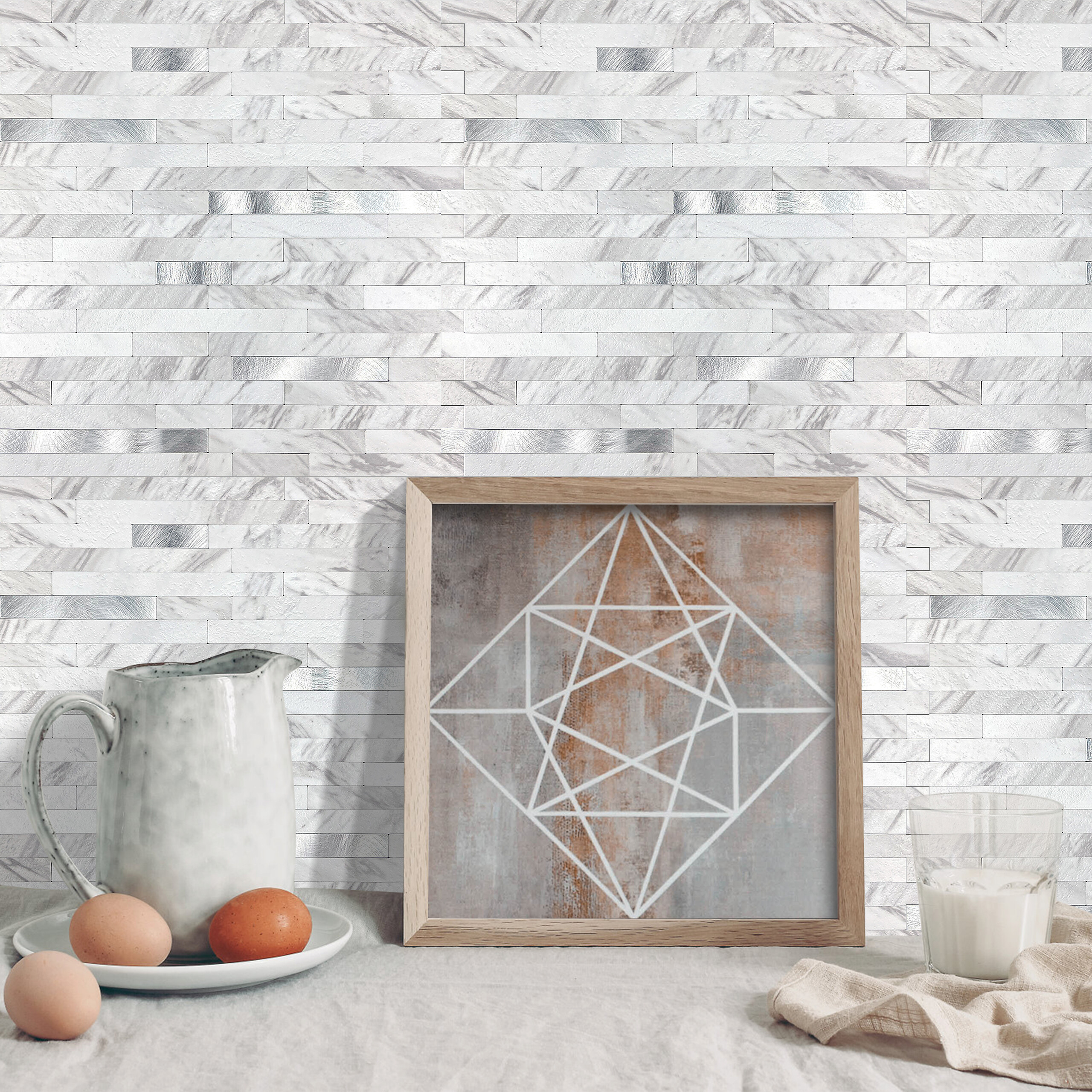 Wandfliesen Silbergrau B/L: ca. 29,2x29,7 cm