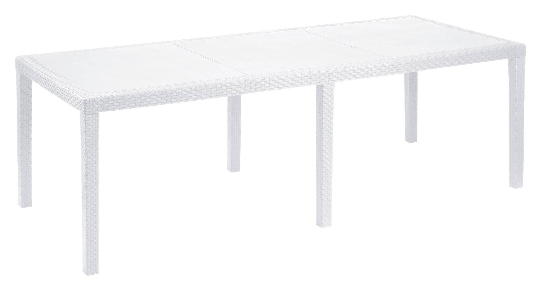 ProGarden Tisch Queen weiß Kunststoff B/H/L: ca. 90x72x220 cm