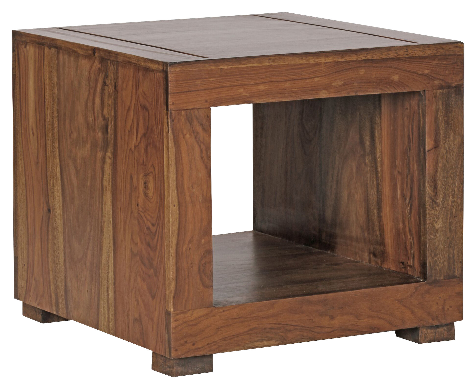 Wohnling Couchtisch natur Echtholz B/H/T: ca. 50x45x50 cm