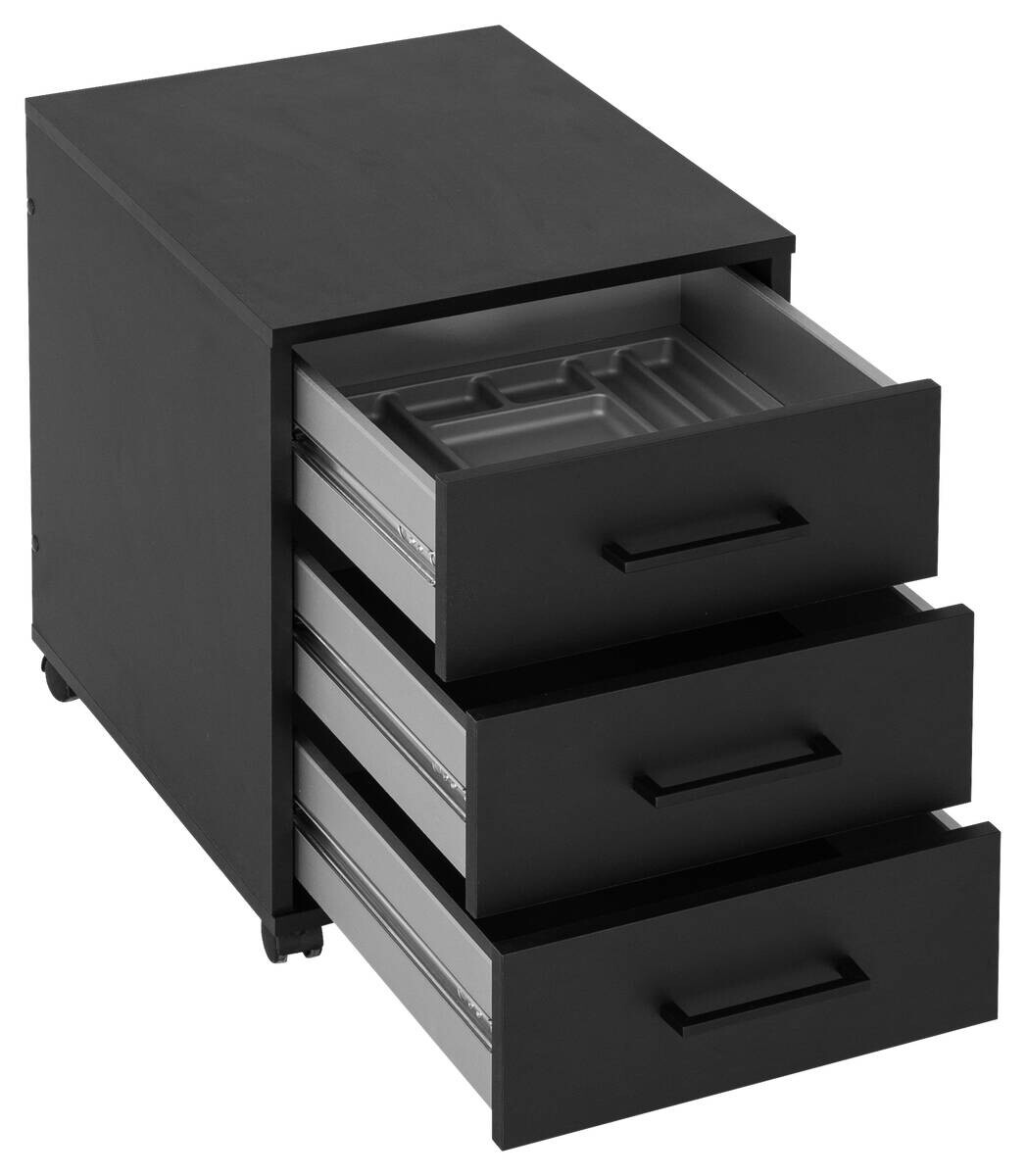 Rollcontainer Ruby schwarz matt B/H/T: ca. 40,1x57x50 cm