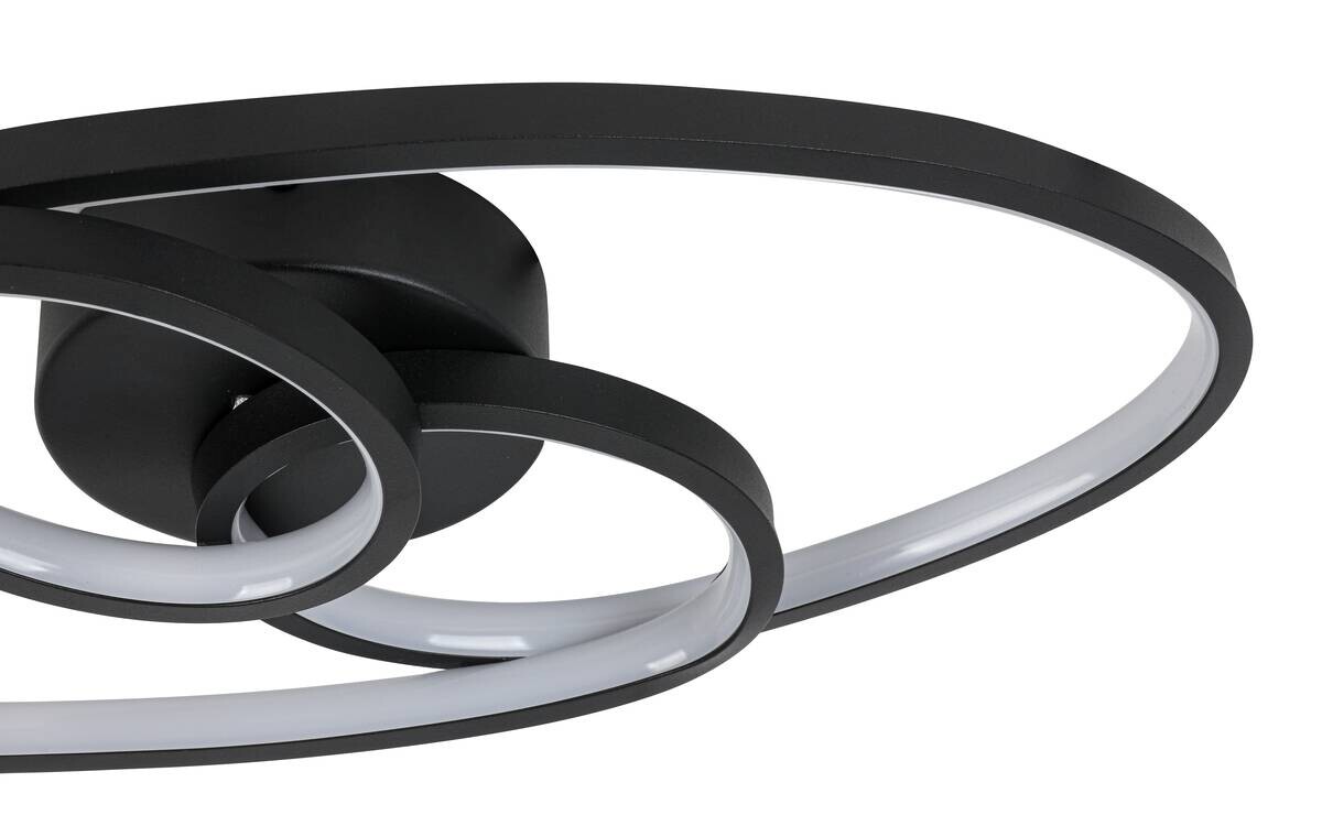 Nolo LED-Deckenleuchte Dual schwarz Metall B/H/L: ca. 21x8x45 cm