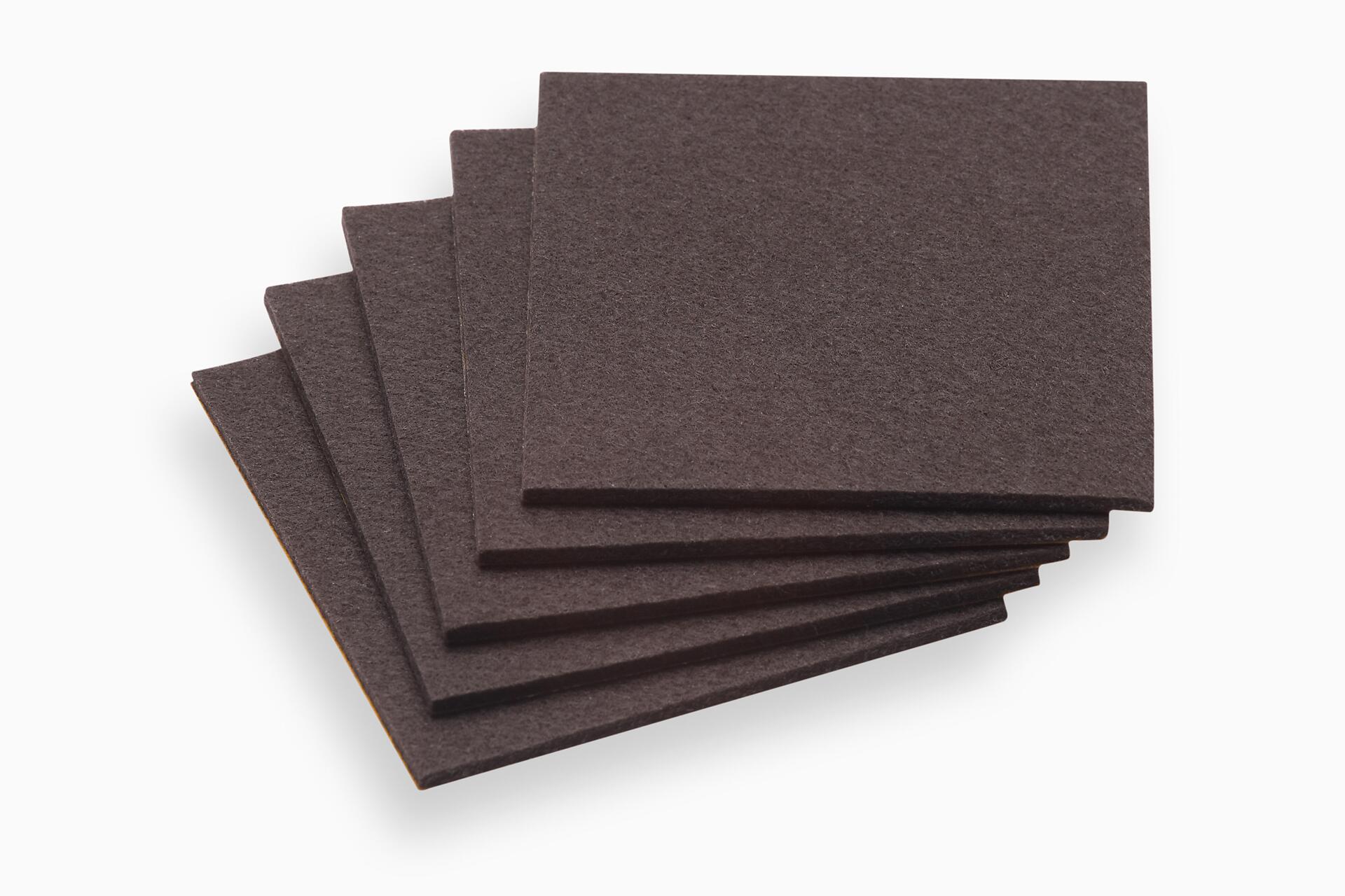 Meister Filzzuschnitt braun B/L/S: ca. 10x10x0,3 cm 5 tlg.