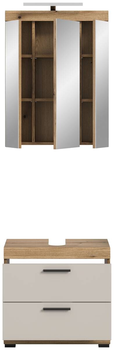 Badezimmer-Set Scout Evoke Oak Nachbildung Kaschmirgrau Nachbildung B/H/T: ca. 60x191x34 cm