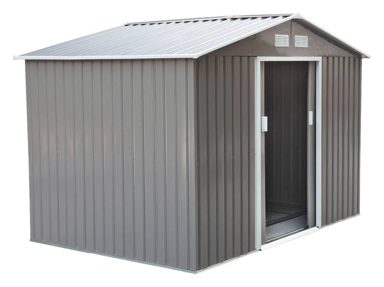 Outsunny Gartenhaus grau B/H/L: ca. 181x192x277 cm