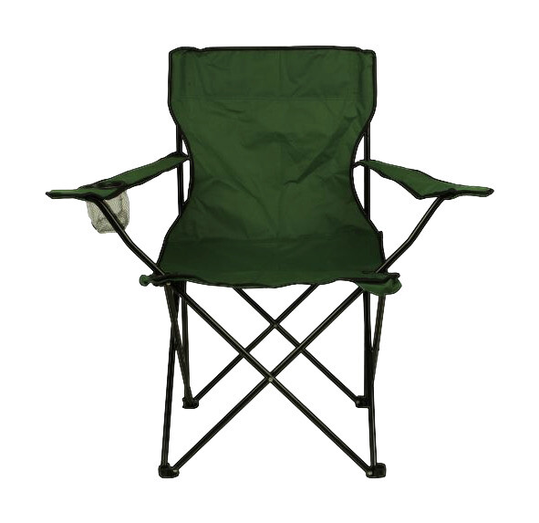 VCM Campingstuhl grün Stahlrohr B/H/L: ca. 50x85x85 cm