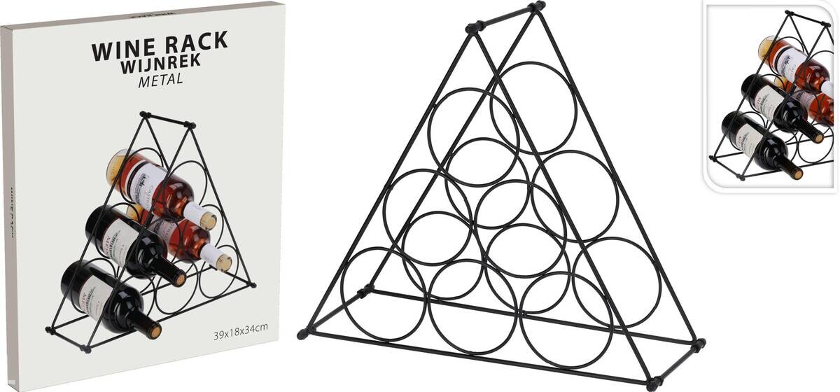 Weinregal schwarz Eisen B/H/L: ca. 41,2x3,1x35,5 cm