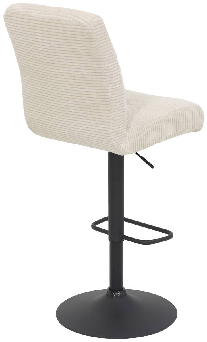 Barhocker Leni I, 2er-Set creme Microfaser B/H/T: ca. 44x124x57 cm