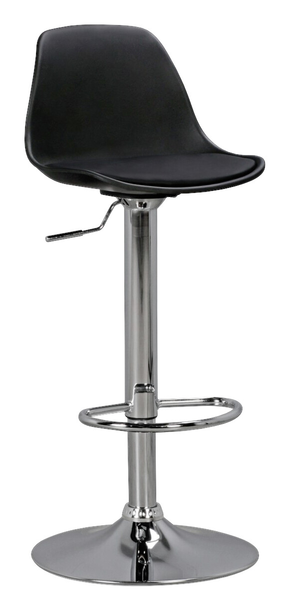 Barhocker schwarz Chrom Kunstleder Metall B/H/T: ca. 40x104x40 cm Barhocker schwarz Chrom Kunstleder Metall B/H/T: ca. 40x104x40 cm