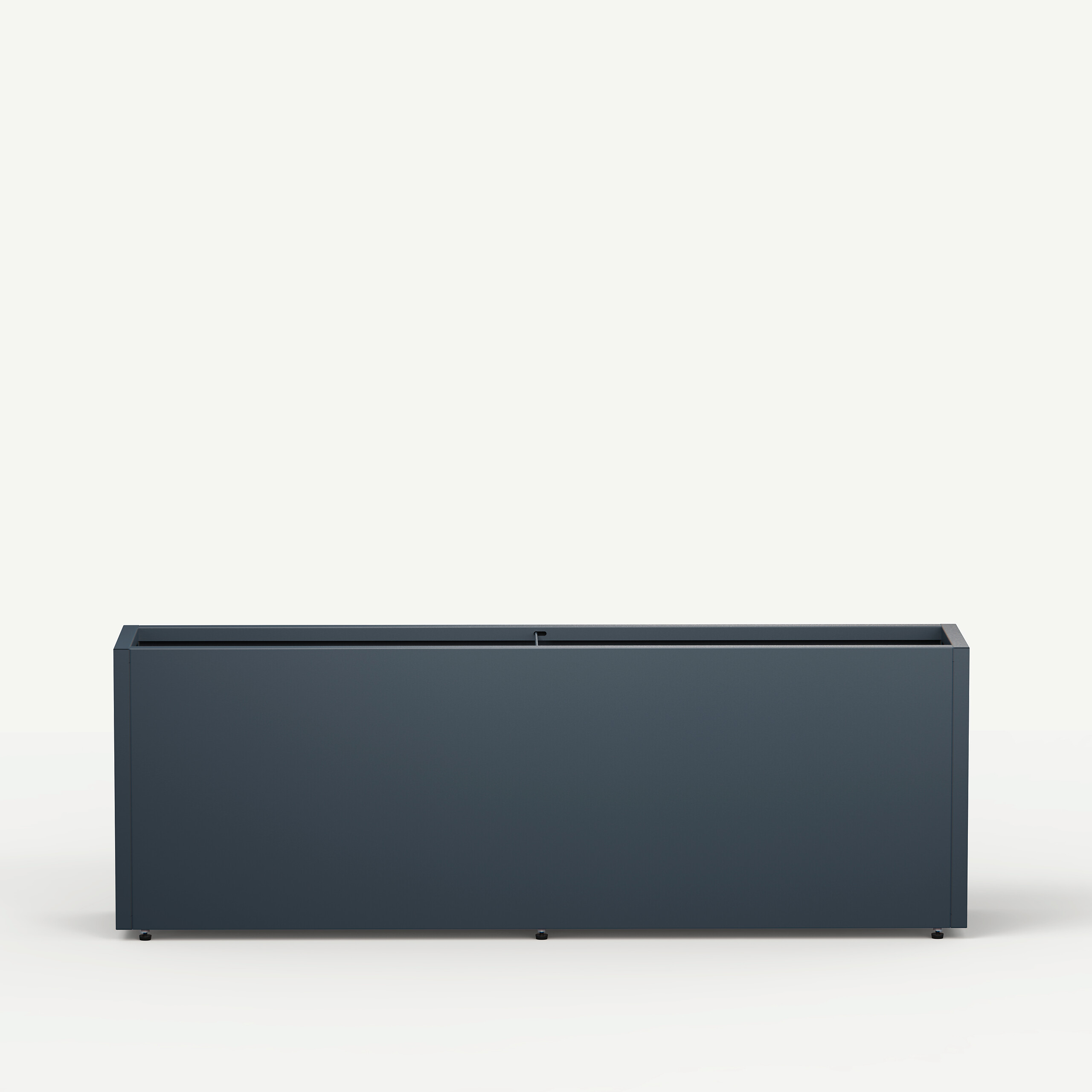 Herstera Garden Pflanzkübel Cube anthrazit Metall B/H/L: ca. 150x50x30 cm