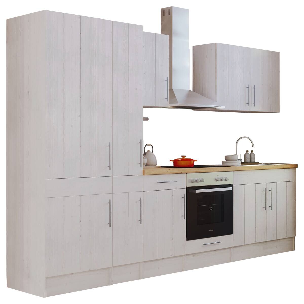 Respekta Küchenblock Premium weiß matt B/H/T: ca. 300x211x60 cm