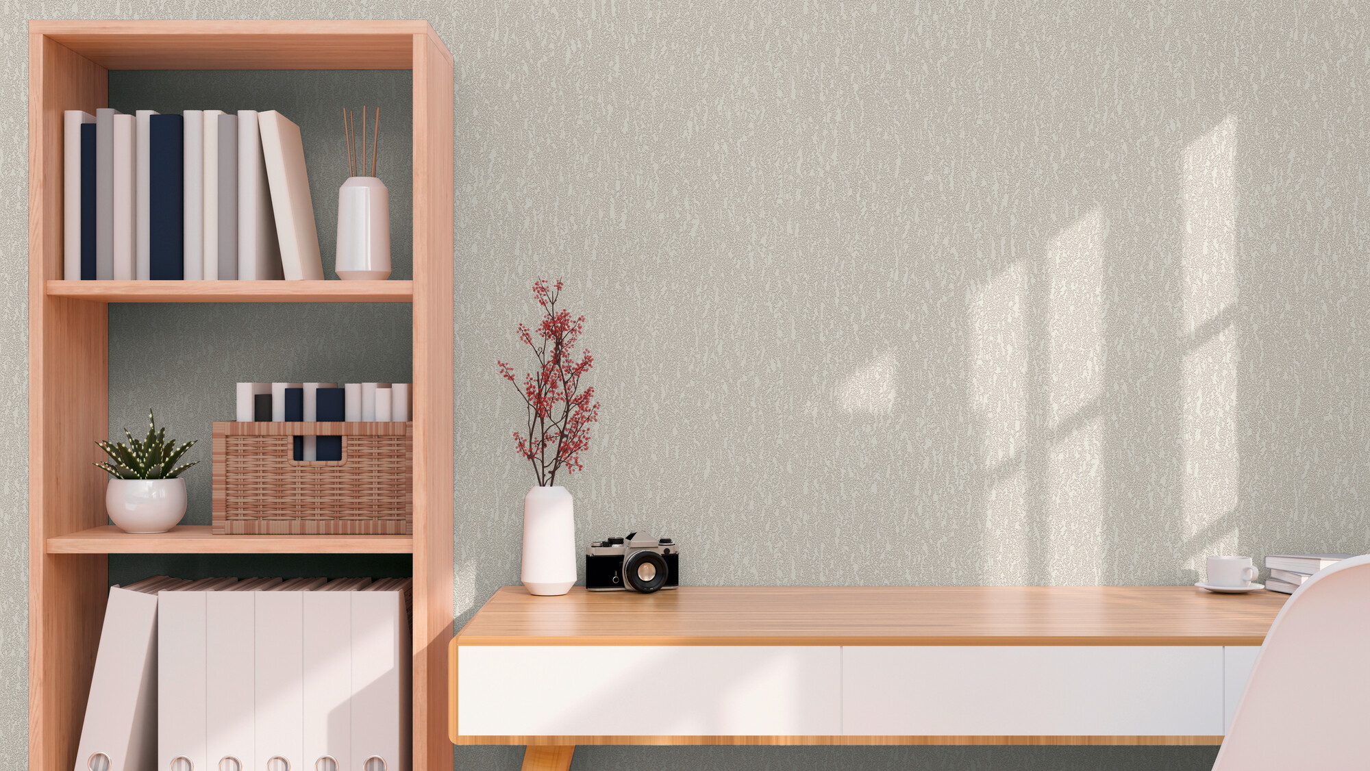 A.S.Creation Vliestapete grau creme B/H/D: ca. 53x1005x9,3 cm