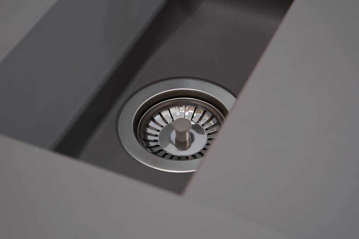 Respekta Einbauspüle Denver 1,5 100 x 50 G Beton grau Mineralite B/H/T: ca. 100x20x50 cm