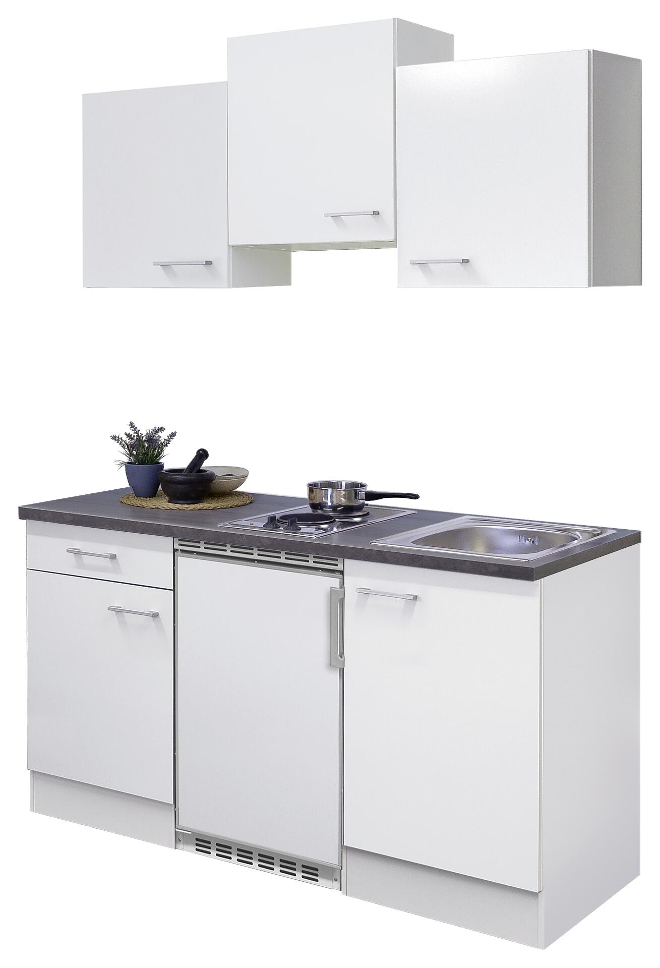 Küchenblock Lucca weiß B/H/T: ca. 151x226x60 cm