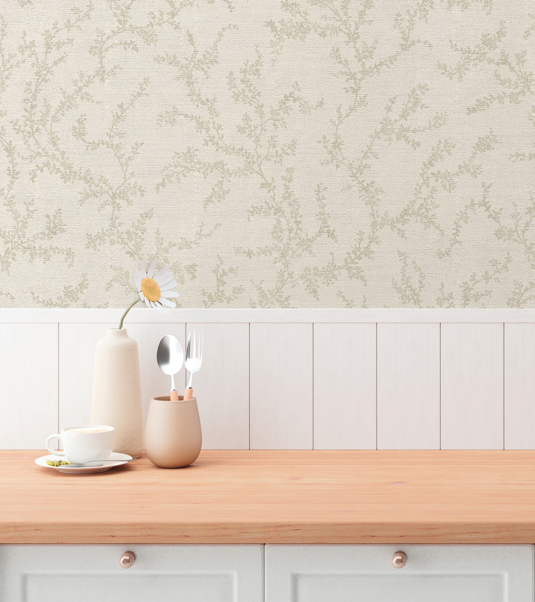 A.S.Creation Vliestapete grau creme B/H/D: ca. 53x1005x8,2 cm