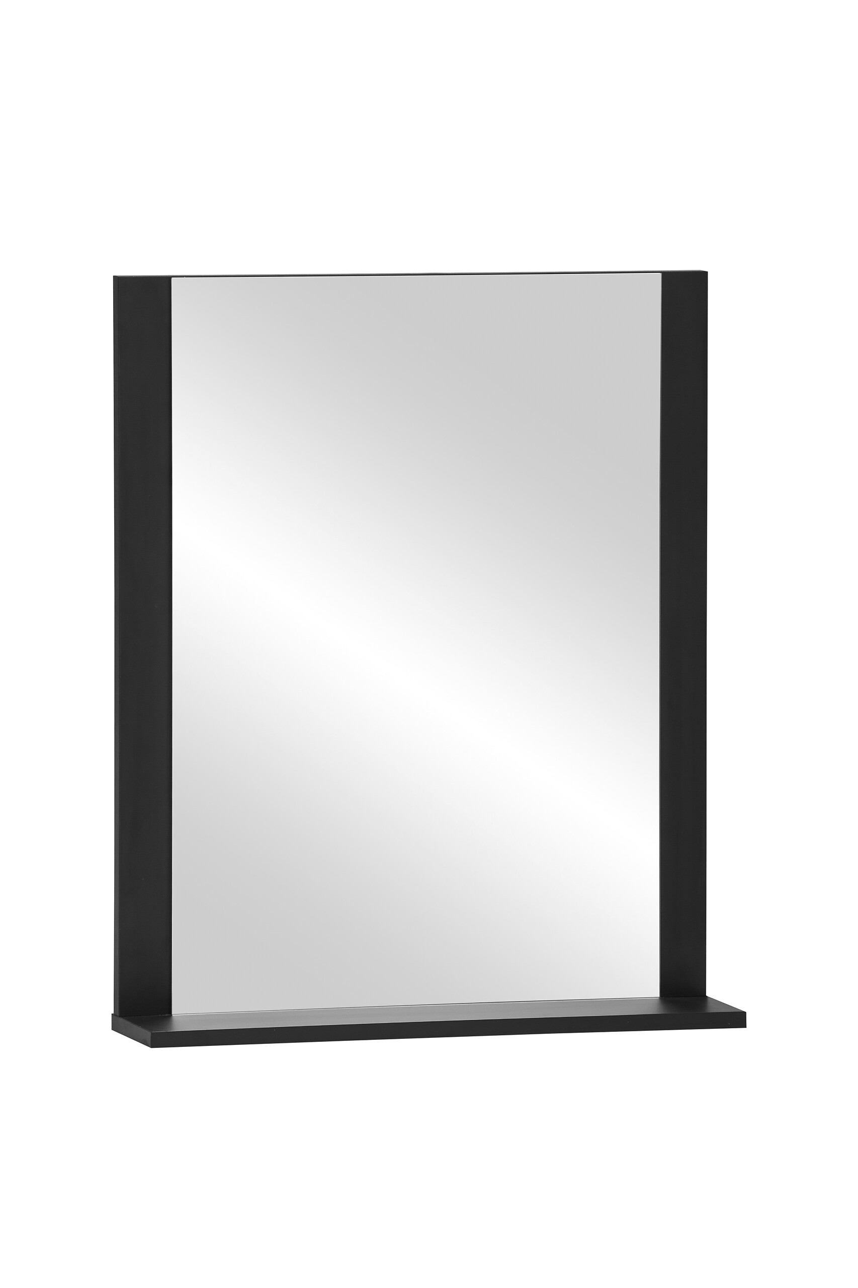 Wandspiegel Edda schwarz matt B/H/T: ca. 59,6x71,1x12,3 cm