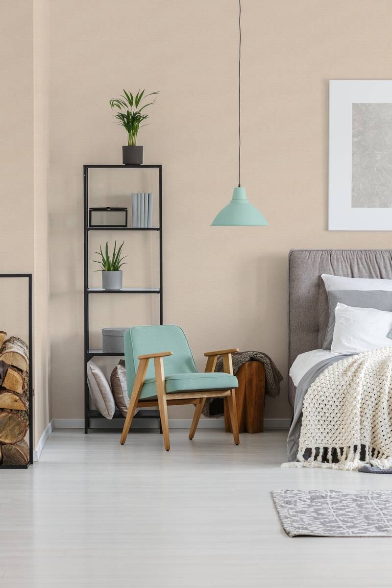 A.S.Creation Vliestapete Björn Uni creme B/L: ca. 53x1005 cm