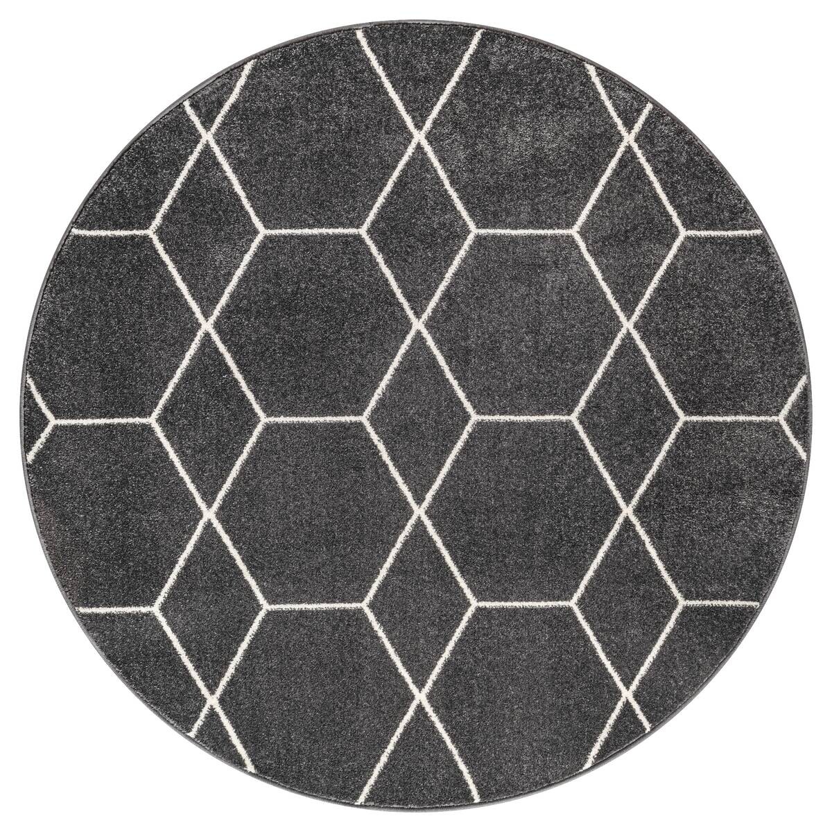 Sanat Teppich Trellis anthrazit B/L: ca. 200x200 cm