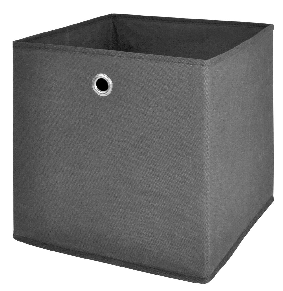 Stoffbox anthrazit B/H/T: ca. 32x32x32 cm