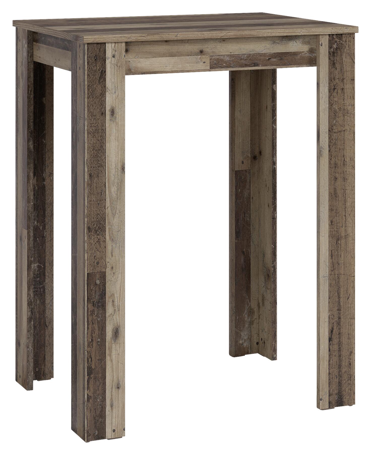 Bartisch NELE Eiche Old Wood Nachbildung Holzwerkstoff B/H/T: ca. 80x104x60 cm