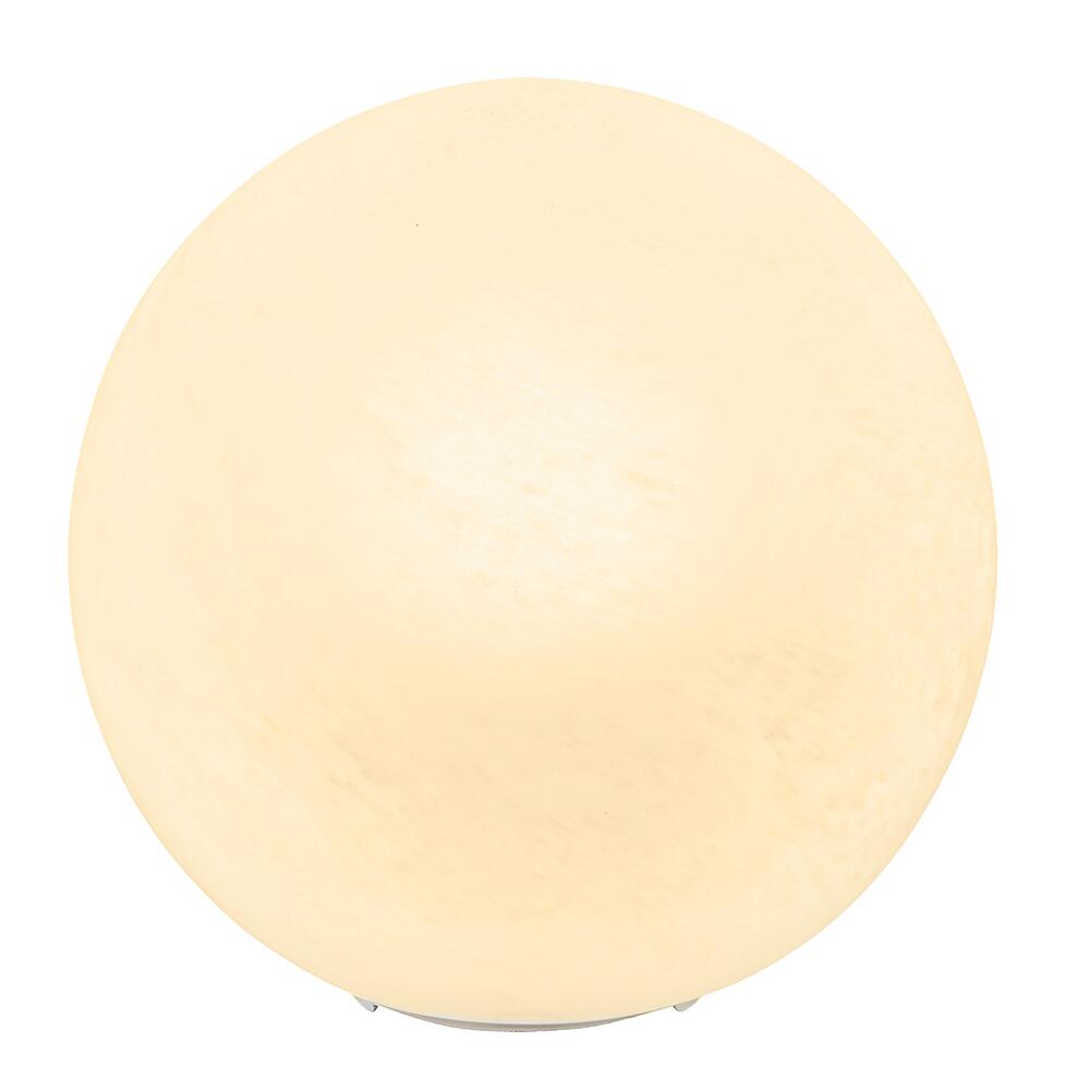 GLOBO Tischleuchte mattschwarz Opal weiß Metall Glas H/D: ca. 24,5x25 cm E27 1 Brennstellen