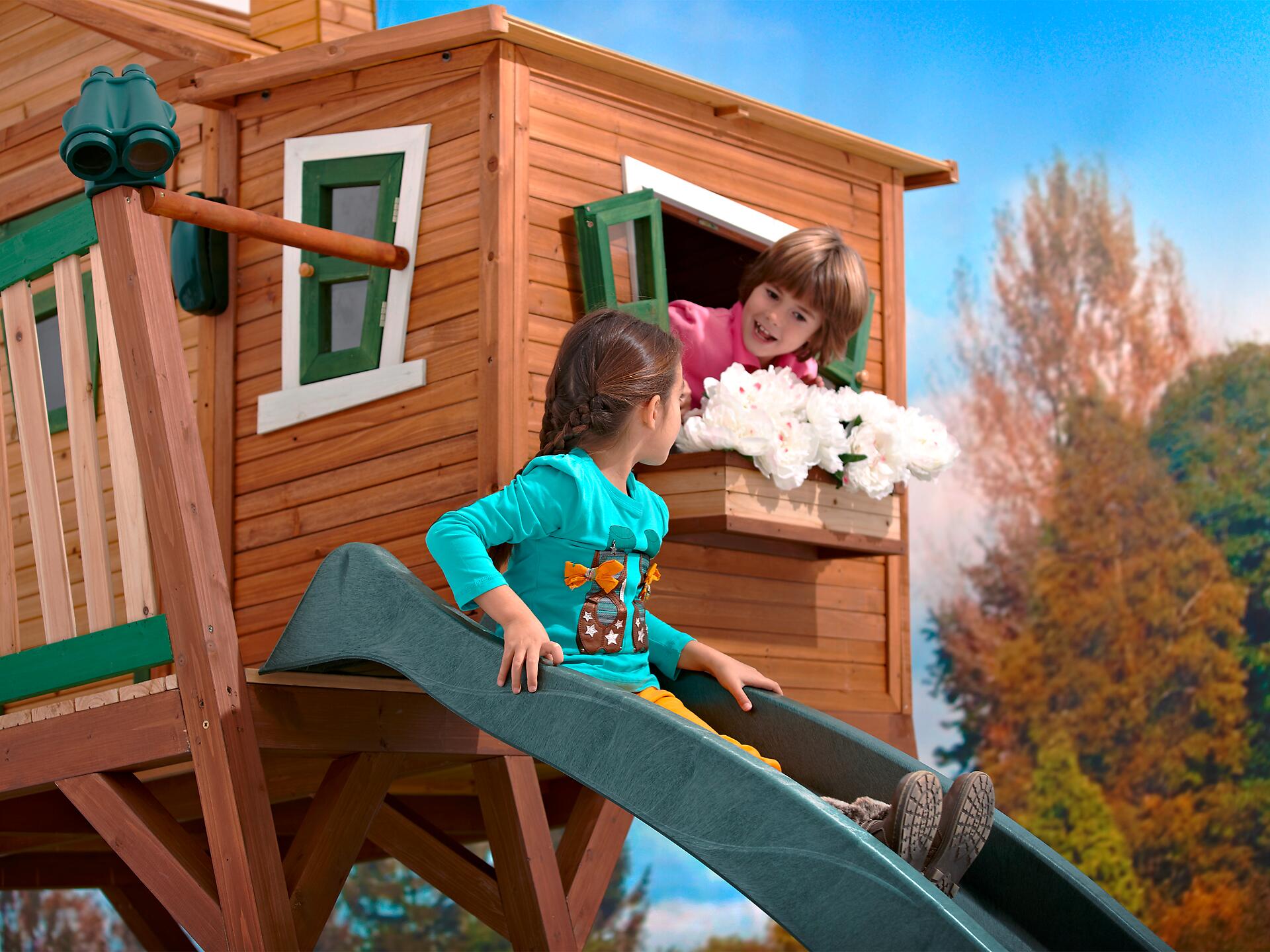 AXI Spielhaus Max multicolor B/H/T: ca. 432x288x193 cm