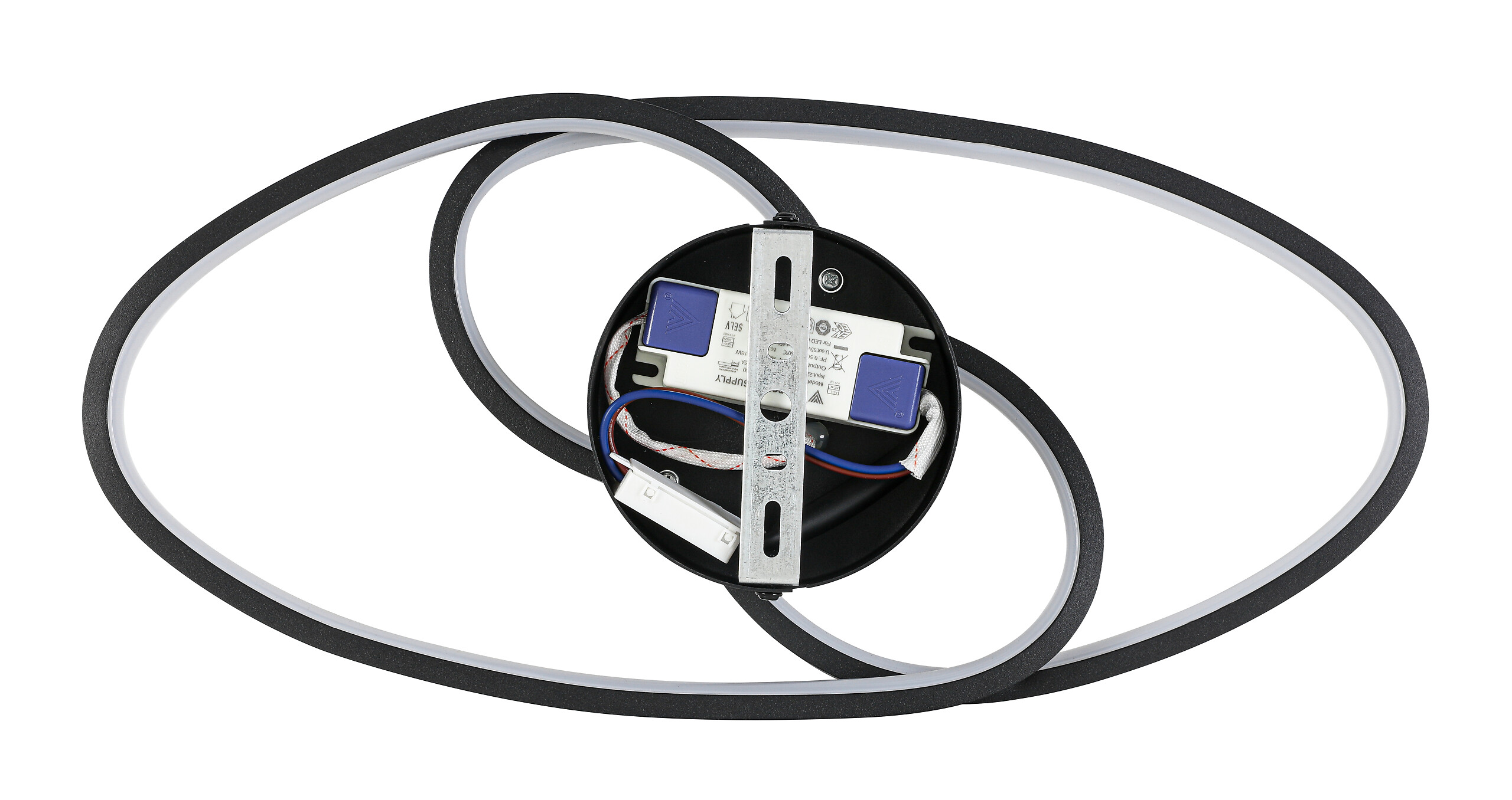 Nolo LED-Deckenleuchte Dual schwarz Metall B/H/L: ca. 21x8x45 cm