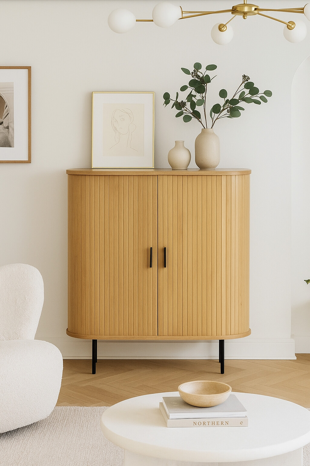 Kommode SELVA Eiche Sonoma Nachbildung B/H/T: ca. 100x118x40 cm