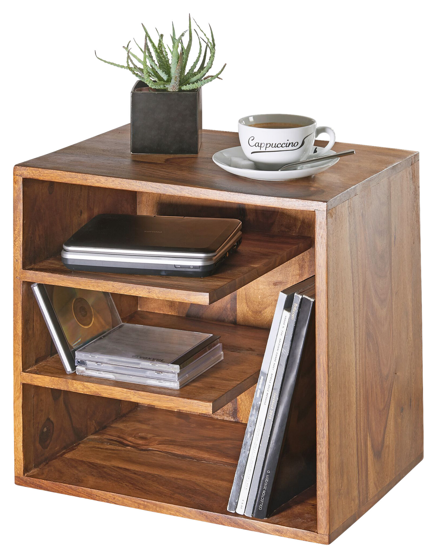 Beistelltisch natur Echtholz B/H/T: ca. 43x43x30 cm