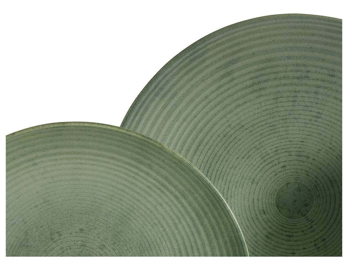 CreaTable Tafelservice Catania Eukalyptus grün Steinzeug 12 tlg.