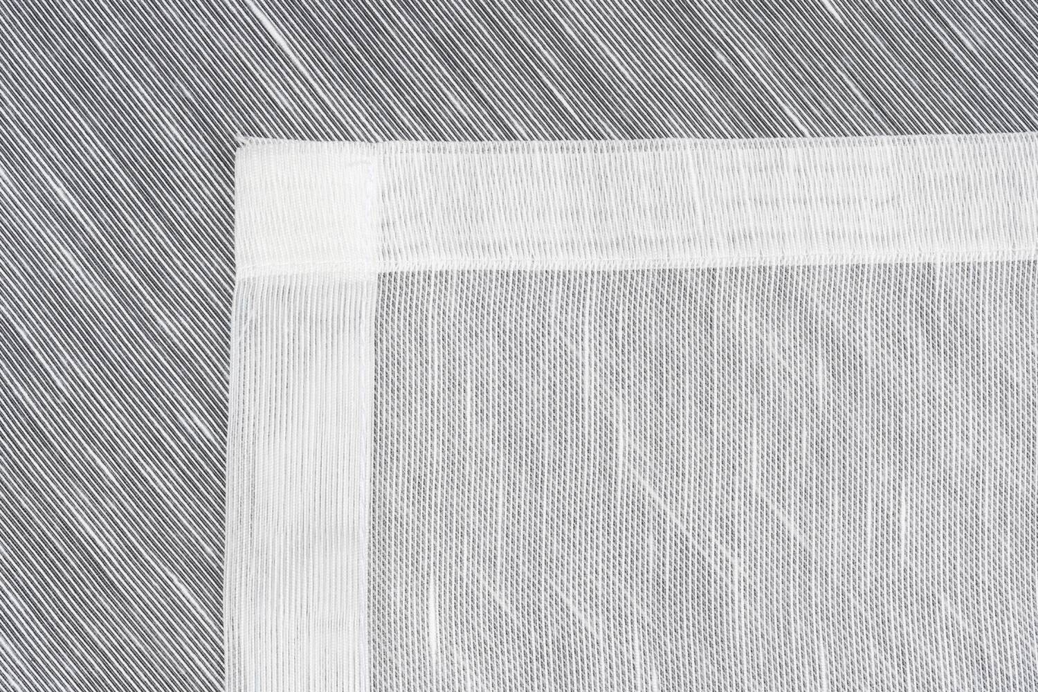 Ösenvorhang 2er Pack Soft weiß B/L: ca. 135x245 cm